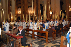 Domingo de Ramos, ofrenda a la Virgen del Pilar.