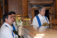 Domingo de Ramos, ofrenda a la Virgen del Pilar.