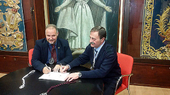 25 aniversario de la Hermandad con la Cofradía de la Santa Cruz-HH. Maristas de Logroño.