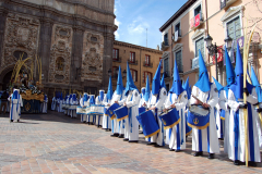 Sección de tambores, timbales y bombos.