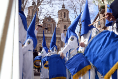 Sección de tambores, timbales y bombos.