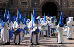 Sección de tambores, timbales y bombos.