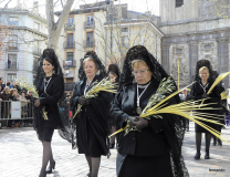 Manolas en Domingo de Ramos.