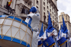 Sección de tambores, timbales y bombos.