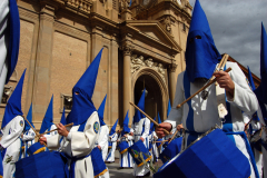 Sección de tambores, timbales y bombos.